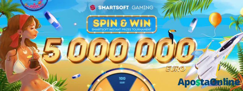 Aposta Online abre disputa milionária com a SmartSoft Spin & Win | Caça-Níqueis